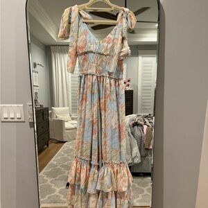 Tiered Floral Maxi Dress